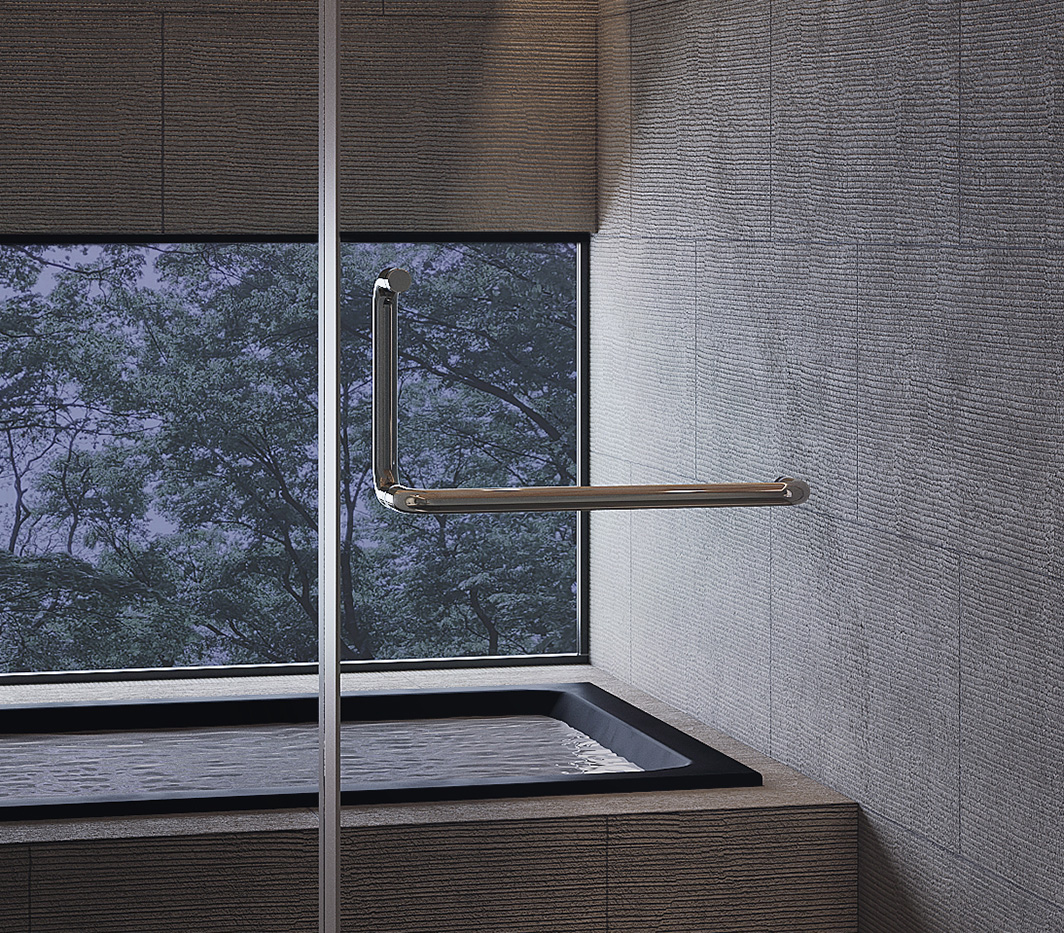 ガラスドア用L型ハンドル HA-4222A型の施工例・採用事例