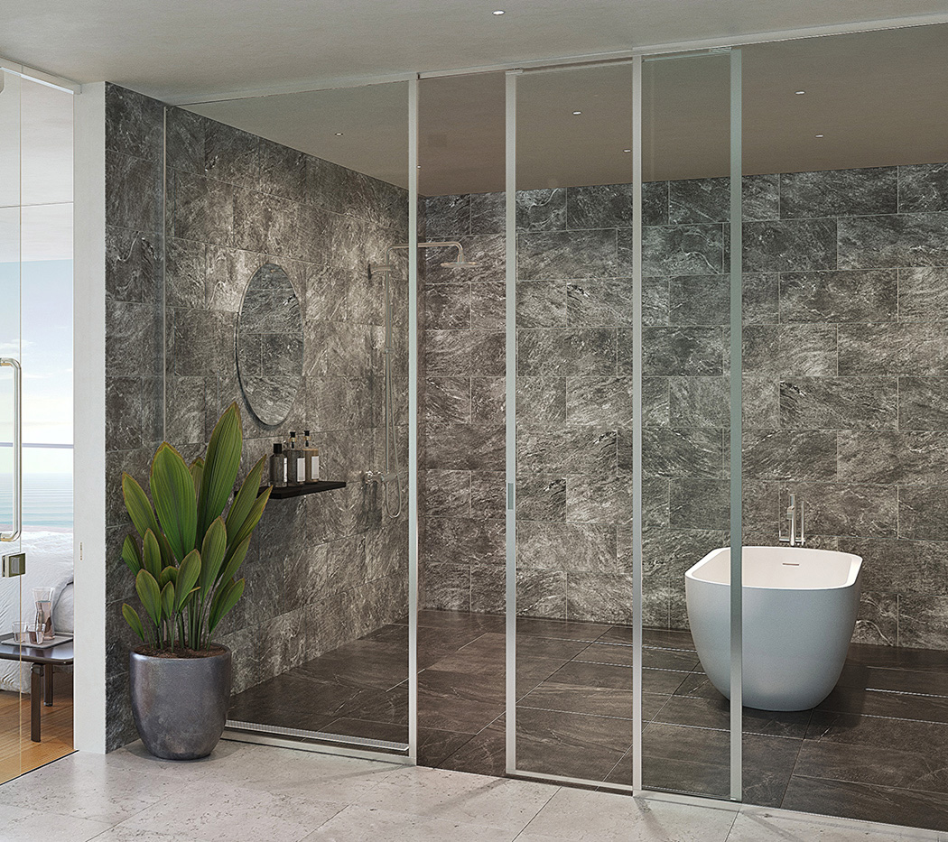 上吊式引戸 FD35EVS 耐湿仕様の施工例・採用事例