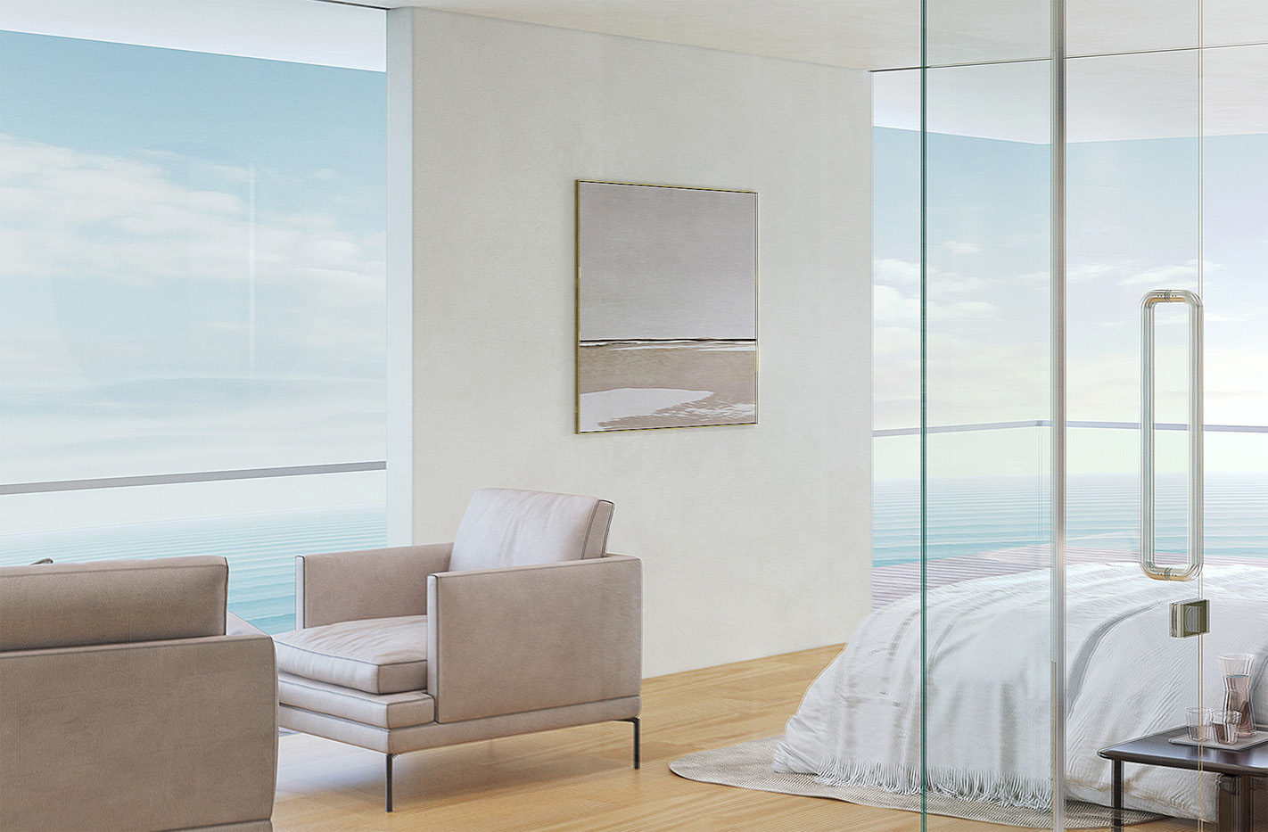 ガラスフェンス用バラストレイドの施工例・採用事例